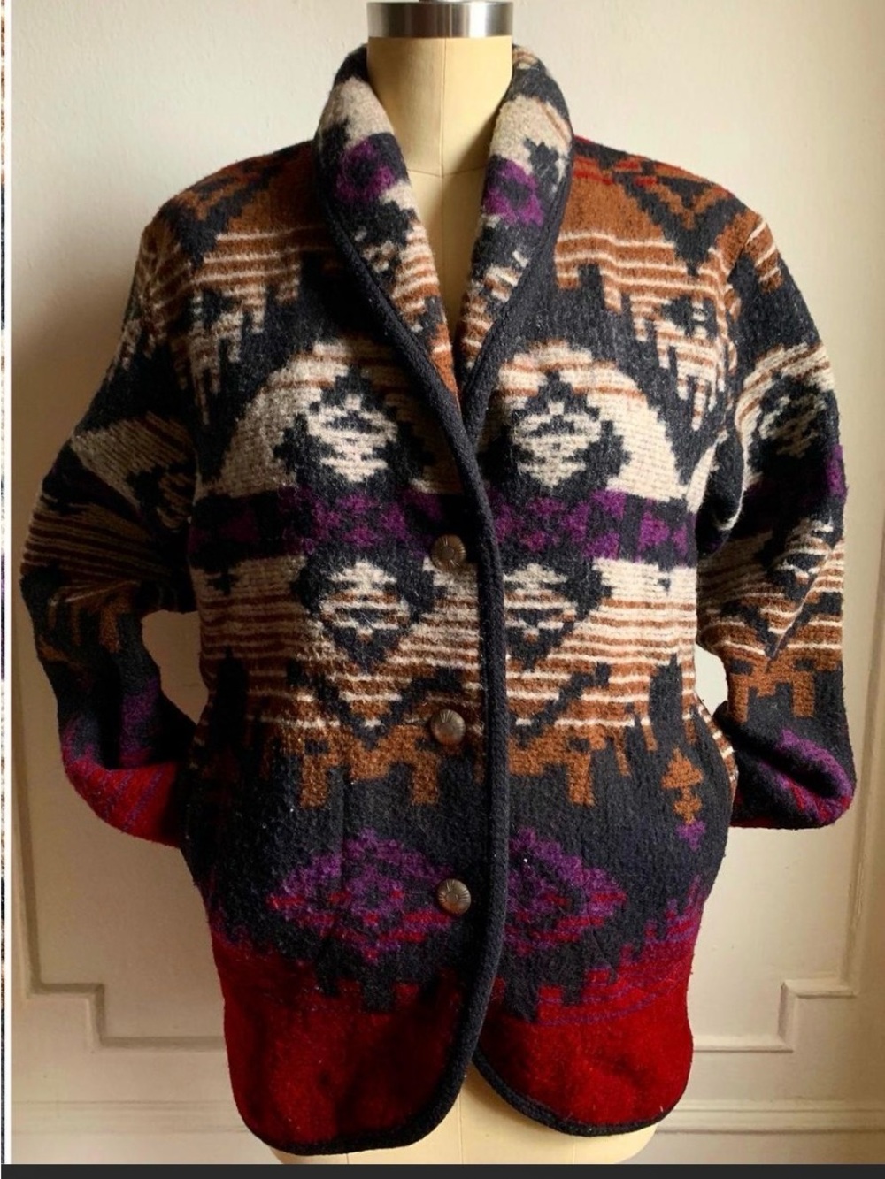 Vintage Woolrich Blazer Jacket Sustainable Fashion with Zero Waste